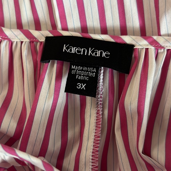 Karen Kane Plus Size Stripe Shirt - Picture 7 of 10